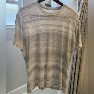 Lululemon 5 Year Basic Tee - White With Gray Pattern - Large - Imperfections